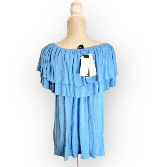 New Context Blue Top Blouse - Picture 3 of 4